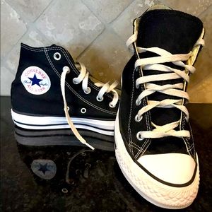 Black High Top Converse Women’s Size: 7.5
